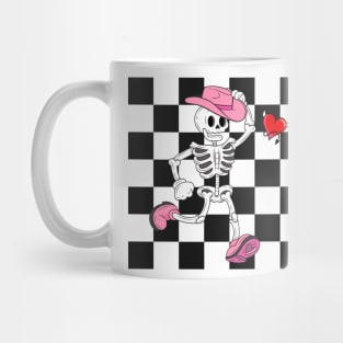 Western Cowboy Valentines Day Spooky Vibes Funny Halloween Mug